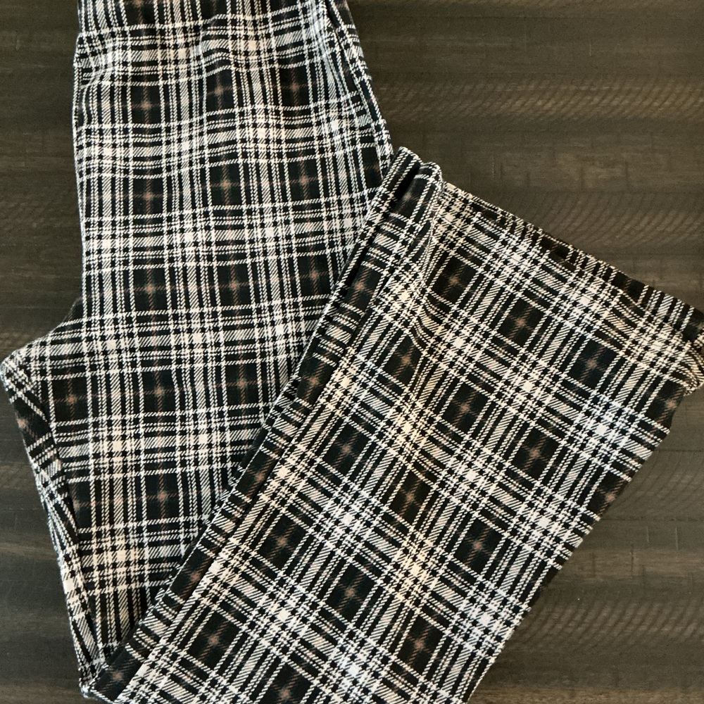 Black & White Plaid Pants